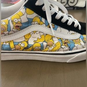 Vans Homer Simpson old school size12 good condition